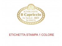 OFFERTA SPECIALE (10.000 etichette + 3.000 omaggio)  per bomboniere e confetterie (mm 30x23) (cod. 18H)